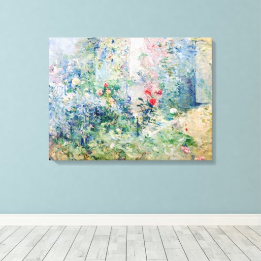 Berthe Morisot - The Garden at Bougival Canvas Afdruk (Insitu (Houten vloer))