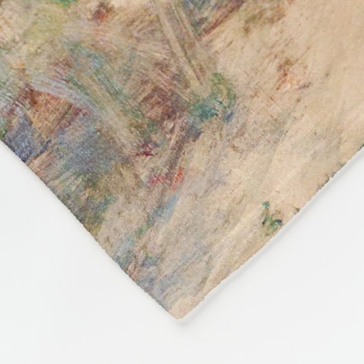 Berthe Morisot - The Garden at Bougival Fleece Deken (Hoek)