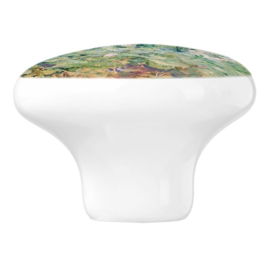 Berthe Morisot - The Garden at Bougival Keramische Knop (Zijkant)