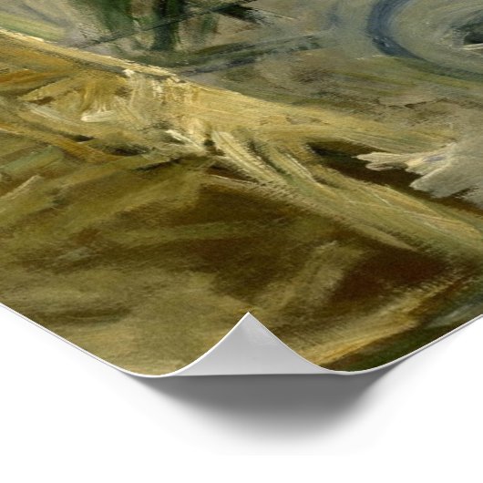 Berthe Morisot - Voorzitter mandje Poster (Hoek)