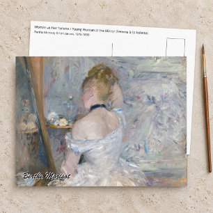 Berthe Morisot - Vrouw aan haar toilet Briefkaart