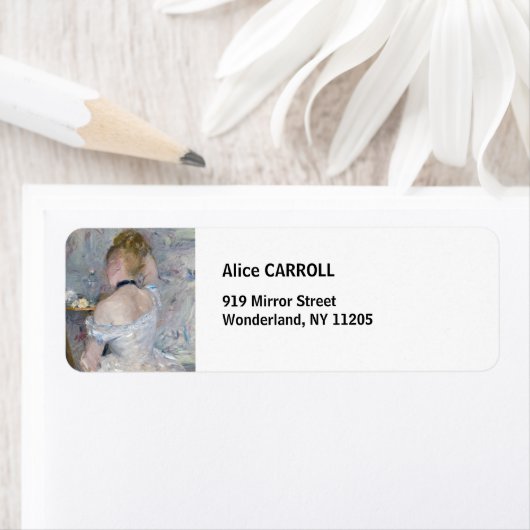 Berthe Morisot - Vrouw bij haar toilet Etiket (Insitu)