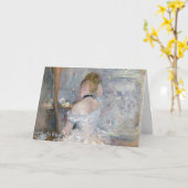 Berthe Morisot - Vrouw bij haar toilet Kaart (Gele Bloem)