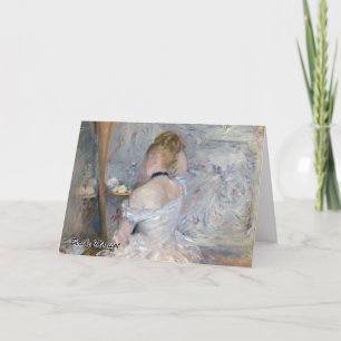 Berthe Morisot - Vrouw bij haar toilet Kaart