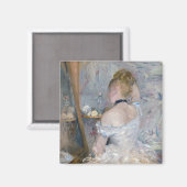 Berthe Morisot - Vrouw bij haar toilet Magneet (Voorkant / Achterkant)