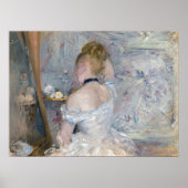 Berthe Morisot - Vrouw bij haar toilet Poster (Voorkant)