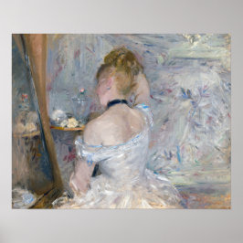 Berthe Morisot - Vrouw bij haar toilet Poster