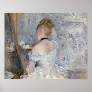 Berthe Morisot - Vrouw bij haar toilet Poster