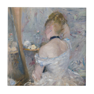 Berthe Morisot - Vrouw bij haar toilet Tegeltje