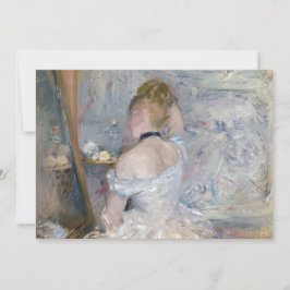 Berthe Morisot - Vrouw bij Haar Toilette Bedankkaart