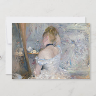 Berthe Morisot - Vrouw bij Haar Toilette Bedankkaart