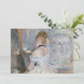 Berthe Morisot - Vrouw bij Haar Toilette Bedankkaart (Staand voorkant)