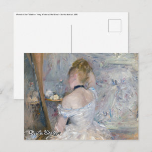 Berthe Morisot - Vrouw bij Haar Toilette Briefkaart