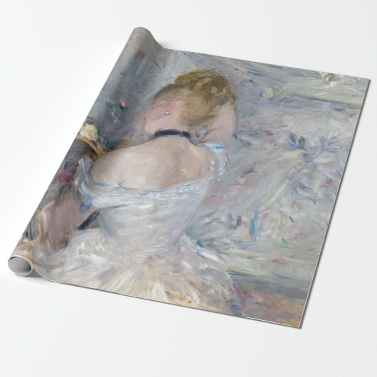 Berthe Morisot - Vrouw bij Haar Toilette Cadeaupapier (Uitgerold)