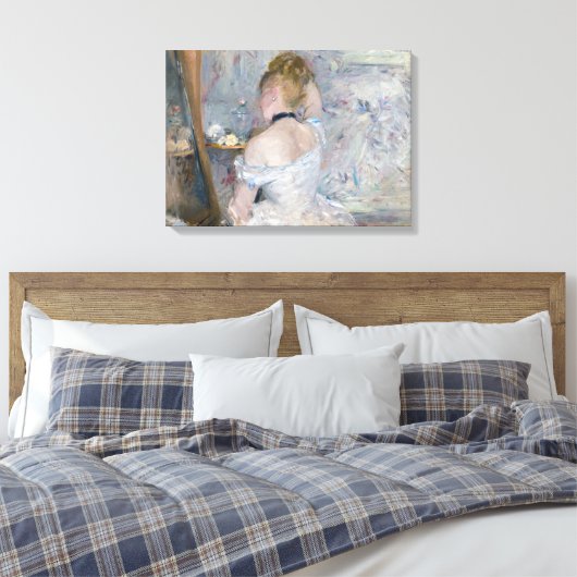 Berthe Morisot - Vrouw bij Haar Toilette Canvas Afdruk (Insitu (Slaapkamer))