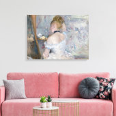 Berthe Morisot - Vrouw bij Haar Toilette Canvas Afdruk (Insitu (Woonkamer))