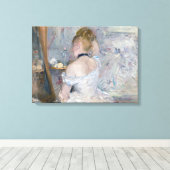 Berthe Morisot - Vrouw bij Haar Toilette Canvas Afdruk (Insitu (Houten vloer))