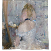 Berthe Morisot - Vrouw bij Haar Toilette Douchegordijn (Voorkant)