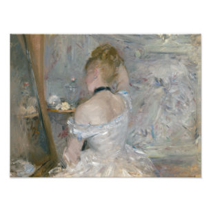 Berthe Morisot - Vrouw bij Haar Toilette Foto Afdruk