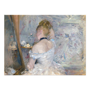 Berthe Morisot - Vrouw bij Haar Toilette Foto Afdruk