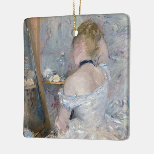 Berthe Morisot - Vrouw bij Haar Toilette Keramisch Ornament (Links)