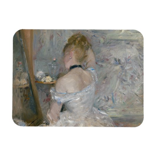 Berthe Morisot - Vrouw bij Haar Toilette Magneet (Horizontaal)