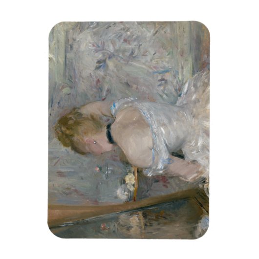 Berthe Morisot - Vrouw bij Haar Toilette Magneet (Verticaal)