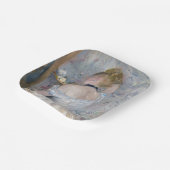 Berthe Morisot - Vrouw bij Haar Toilette Papieren Bordje (Gebogen)