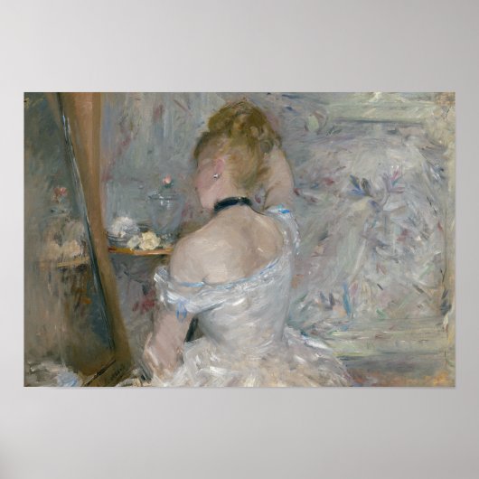 Berthe Morisot - Vrouw bij Haar Toilette Poster (Voorkant)
