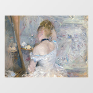 Berthe Morisot - Vrouw bij Haar Toilette Raamsticker