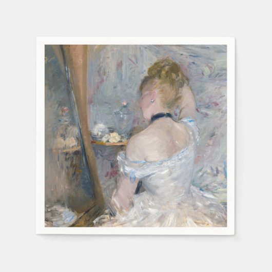 Berthe Morisot - Vrouw bij Haar Toilette Servet (Voorkant)