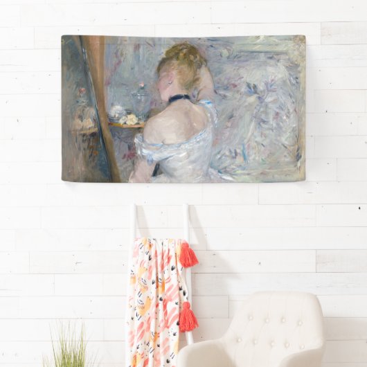 Berthe Morisot - Vrouw bij Haar Toilette Spandoek (Insitu)