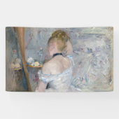Berthe Morisot - Vrouw bij Haar Toilette Spandoek (Horizontaal)