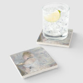 Berthe Morisot - Vrouw bij Haar Toilette Stenen Onderzetter (Zijkant)