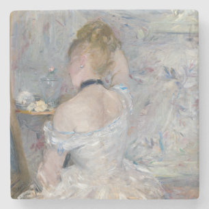Berthe Morisot - Vrouw bij Haar Toilette Stenen Onderzetter