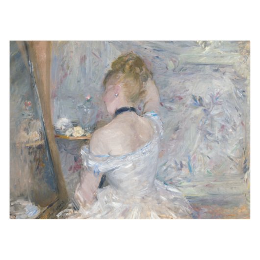 Berthe Morisot - Vrouw bij Haar Toilette Tafelkleed (Voorkant (Horizontaal))