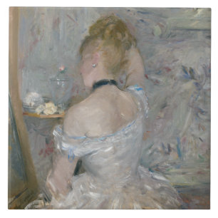 Berthe Morisot - Vrouw bij Haar Toilette Tegeltje