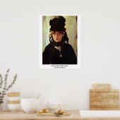 Berthe Morisot with Violets van Edouard Manet Poster (Keuken)