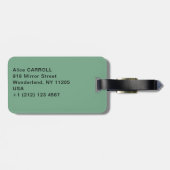 Berthe Morisot - Young Girl in a Ball Gown Bagagelabel (Achterkant horizontaal)