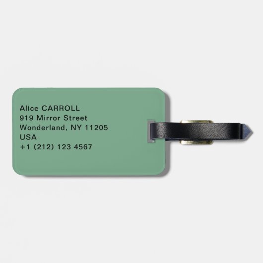 Berthe Morisot - Young Girl in a Ball Gown Bagagelabel (Achterkant horizontaal)