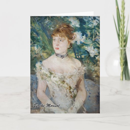 Berthe Morisot - Young Girl in a Ball Gown Kaart (Voorkant)