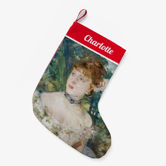 Berthe Morisot - Young Girl in a Ball Gown Kleine Kerstsok (Voorkant (Hangend))