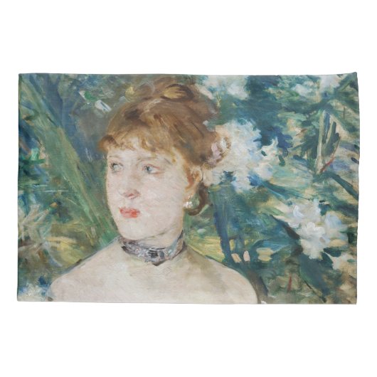 Berthe Morisot - Young Girl in a Ball Gown Kussensloop (Achterkant)