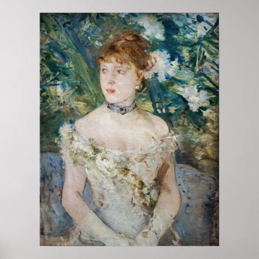 Berthe Morisot - Young Girl in a Ball Gown Poster (Voorkant)