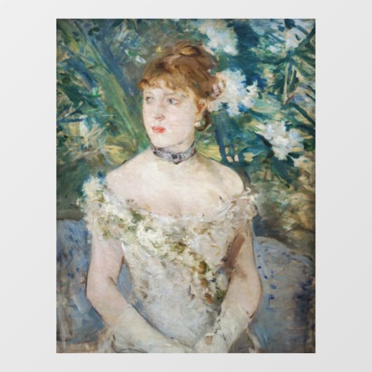 Berthe Morisot - Young Girl in a Ball Gown Raamsticker (Vel)