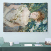 Berthe Morisot - Young Girl in a Ball Gown Spandoek (Beurs)