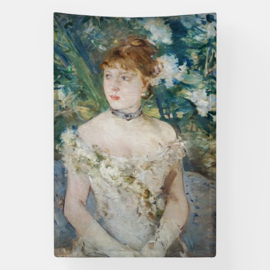 Berthe Morisot - Young Girl in a Ball Gown Spandoek (Verticaal)