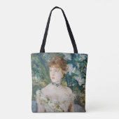 Berthe Morisot - Young Girl in a Ball Gown Tote Bag (Achterkant)