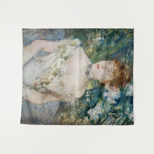 Berthe Morisot - Young Girl in a Ball Gown Wandkleed (Voorkant (horizontaal))