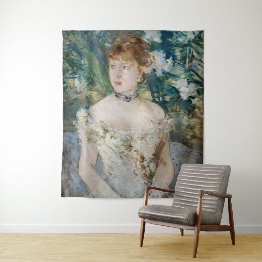 Berthe Morisot - Young Girl in a Ball Gown Wandkleed (In situ)